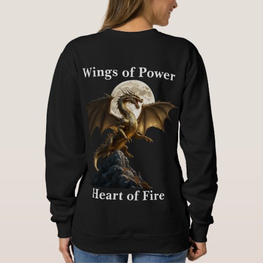 Fierce Dragon Rearing Sweatshirt (Rückseite)
