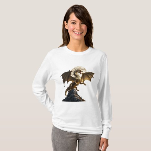 Fierce Dragon Rearing T-Shirt (Vorne ganz)