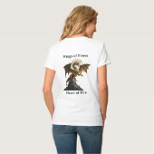 Fierce Dragon Rearing T-Shirt (Rückseite Vollansicht)