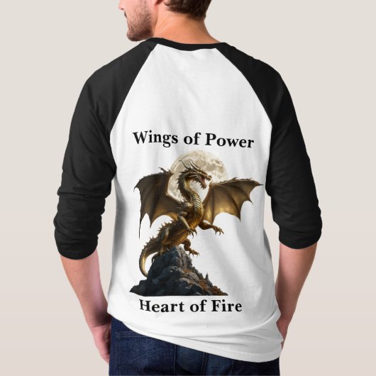 Fierce Dragon Rearing T-Shirt (Rückseite)