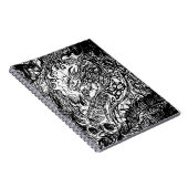Fierce Dragon Sketch-Notebook Notizblock (Rechte Seite)