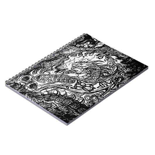 Fierce Dragon Sketch-Notebook Notizblock (Linke Seite)