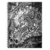 Fierce Dragon Sketch-Notebook Notizblock (Vorderseite)