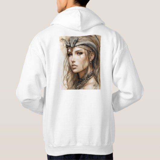 Fierce Dragon Tattoo Design - Symbol der Stärke, Hoodie (Rückseite)