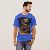 Fierce Dragon Tattoo Design: Symbol der Stärke, T-Shirt (Vorne ganz)