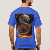 Fierce Dragon Tattoo Design: Symbol der Stärke, T-Shirt (Rückseite)