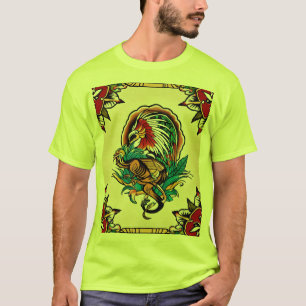 Fierce Dragon Tattoo Design - Symbol der Stärke, T-Shirt