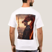 Fierce Dragon Tattoo Design T-Shirt (Rückseite)