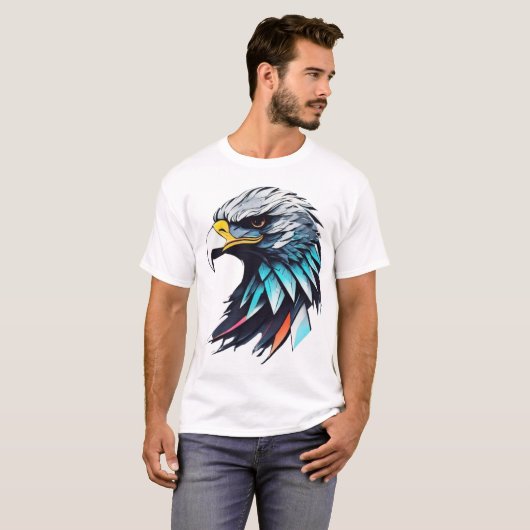 Fierce Eagle Art Design, T-Shirt (Vorne ganz)