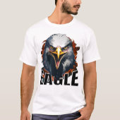 Fierce Eagle - Bold American Patriotic T-Shirt (Vorderseite)