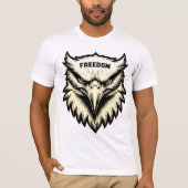Fierce Eagle Head Custom Freedom T - Shirt (Vorderseite)