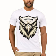 Fierce Eagle Head Custom Freedom T - Shirt