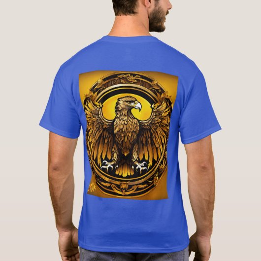 Fierce Eagle Tattoo Design - Power und Schutz T-Shirt (Rückseite)