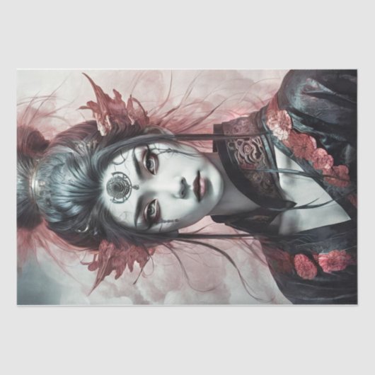 Fierce Eastern Warrior - Decoupage - Seidenpapier (Vorderseite)