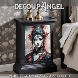 Fierce Eastern Warrior - Decoupage - Seidenpapier