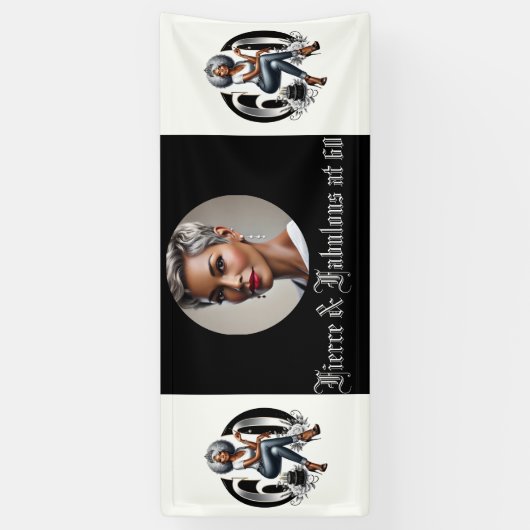 Fierce & Fabulous at 60 Banner (Vertikal)