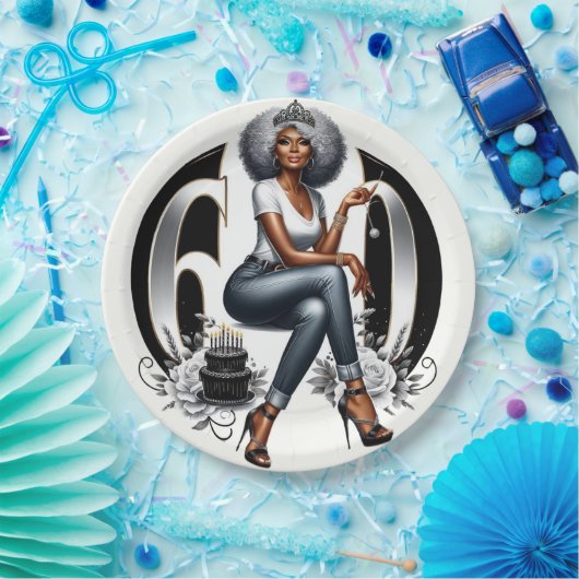 Fierce & Fabulous at 60 Pappteller (Party)