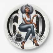 Fierce & Fabulous at 60 Pappteller (Vorderseite)