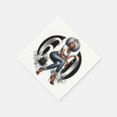 Fierce & Fabulous at 60 Serviette (Ecke)