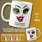 Fierce, Fabulous Eyes Funny Face Kaffeetasse