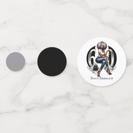 Fierce & Fabulous mit 60 Konfetti (Vorderseiten)