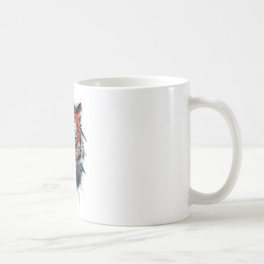 "Fierce & Fabulous" Tiger-Tasse Kaffeetasse (Rechts)