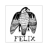 Fierce Falcon Birds Handgezeichnete CUSTOMIZE IT Gummistempel (Prägung)