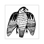 Fierce Falcon Birds Handgezeichnete CUSTOMIZE IT Gummistempel (Prägung)