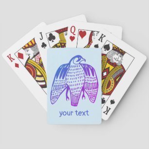 Fierce Falcon Illustriert Peregrine Spielkarten