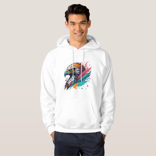 Fierce Falcon Modern Graffiti T-Shirt Hoodie (Vorne ganz)