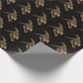 Fierce Fantasay Dragon Snake Head Geschenkpapier (Ecke)