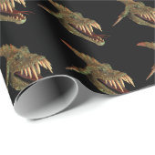 Fierce Fantasay Dragon Snake Head Geschenkpapier (Rolleneckpunkt)
