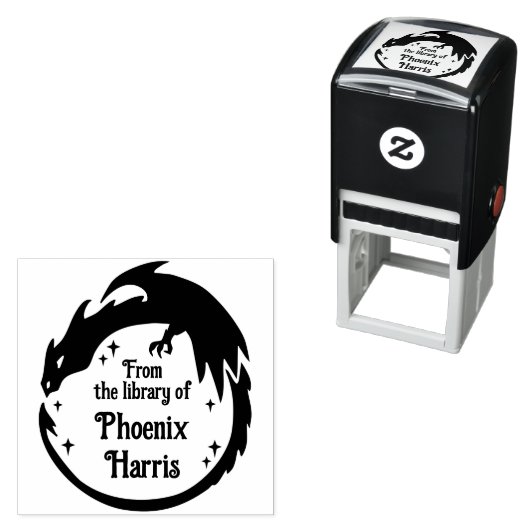 Fierce Fantasy Dragon aus der Bibliothek Permastempel (Beispiel)