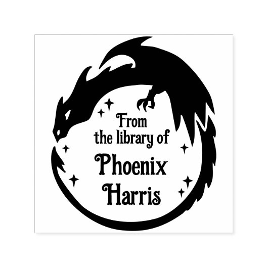 Fierce Fantasy Dragon aus der Bibliothek Permastempel (Design)