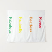 Fierce Fantless Fantastische Fabelziffer Wandteppich (Vorderseite (Horizontal))