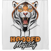 Fierce Fashion | Städtische Tiger-Design Duschvorhang (Vorderseite)