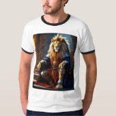 Fierce & Fearless: Lion Print T - Shirt" T-Shirt (Vorderseite)