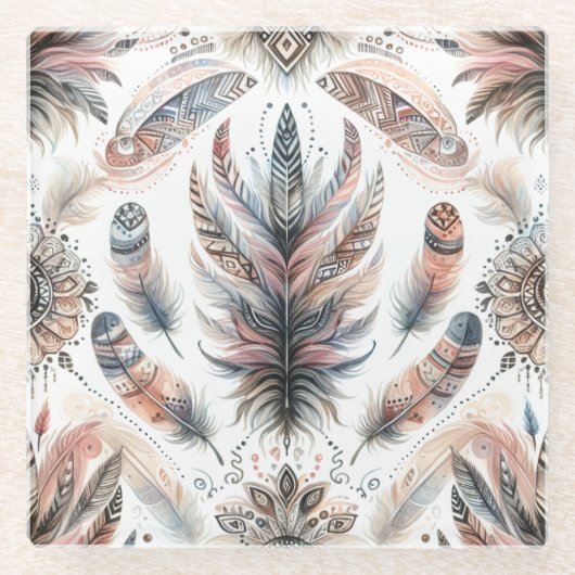 Fierce Feath Glasuntersetzer (Vorderseite)