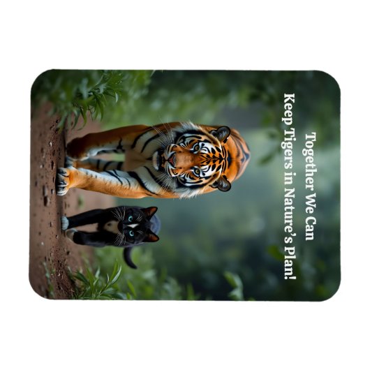 Fierce Feline Friends on the Prowl Magnet (Horizontal)
