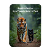 Fierce Feline Friends on the Prowl Magnet (Vertikal)