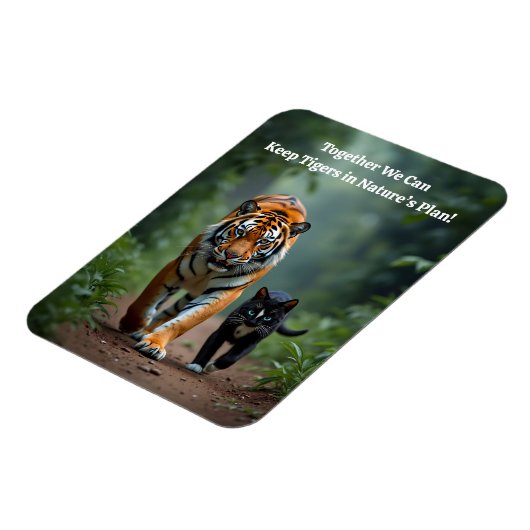 Fierce Feline Friends on the Prowl Magnet (Linke Seite)