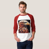 Fierce & Feminine Eagle: Bold Harley Inspiriert T-Shirt (Vorne ganz)