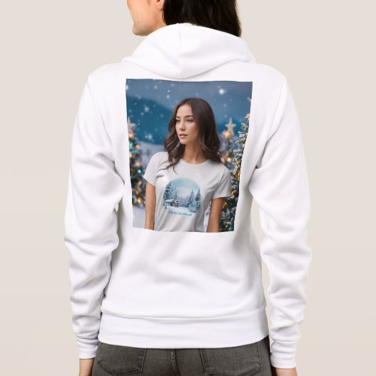 "Fierce & Feminine Full-Zip Hoodie" "Empowered Wom Hoodie (Rückseite)