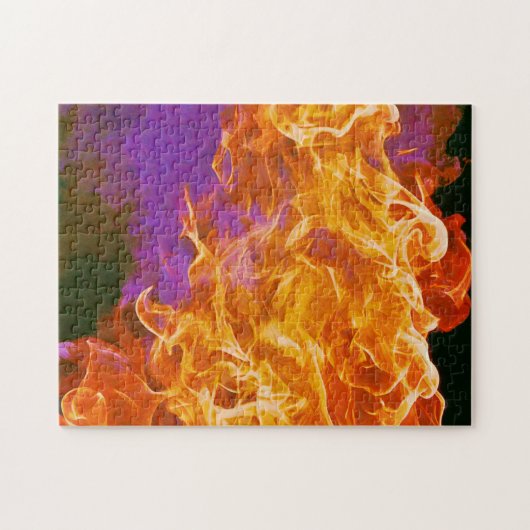 Fierce Fire Abstrakt Art Puzzle (Horizontal)