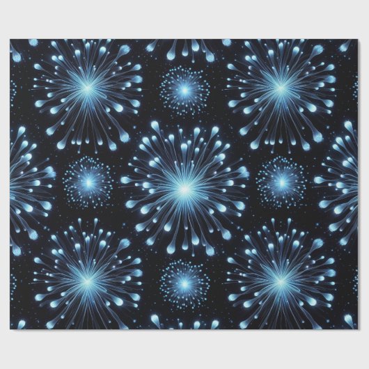 Fierce Fireworks Geschenkpapier (Flach)
