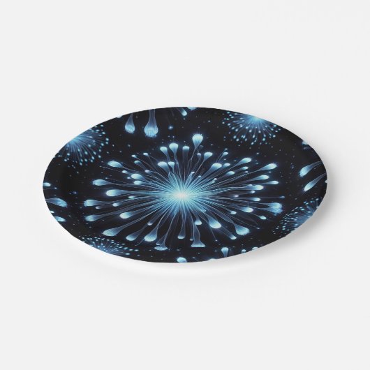 Fierce Fireworks Pappteller (Schrägansicht)