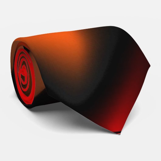 Fierce Flames Abstrakt Krawatte (Gerollt)