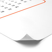 Fierce & Flourished: 2026 Tiger Wall Calendar Poster (Ecke)