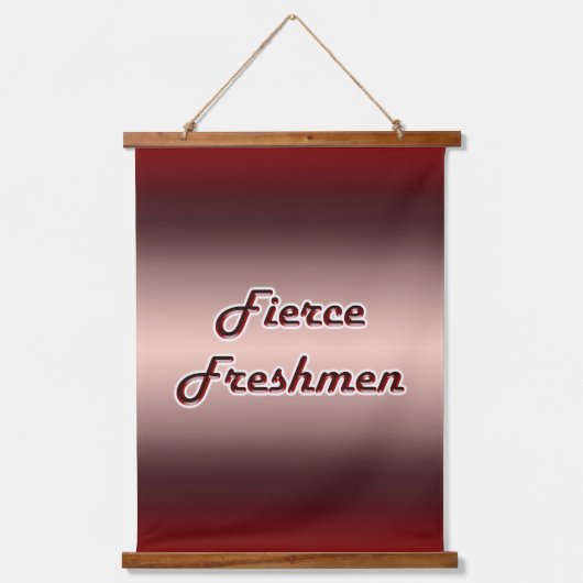 Fierce Freshmen Wandteppich Mit Holzrahmen (Vorderseite)