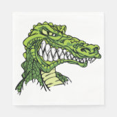 Fierce Gator Paper Napkins Serviette (Vorderseite)